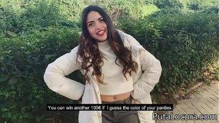 The young spanish slut fucks for money